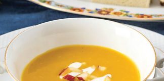Curried Butternut Squash & Apple Soup