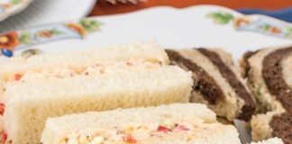 Smoky Pimiento Cheese Tea Sandwiches