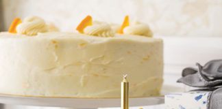 Orange Cake with Orange Buttercream Frosting