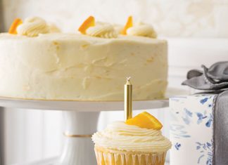 Orange Cake with Orange Buttercream Frosting