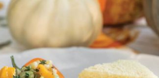 Lima Bean & Pumpkin Succotash Baby Bells.