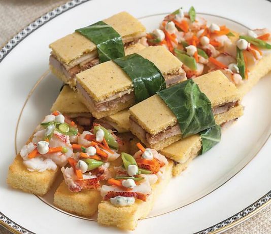 Browned Butter–Poached Lobster Canapés