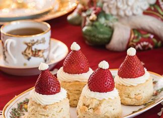 Santa Hat Scones