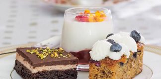 Brownies with Plum Buttercream