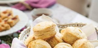 New Zealand Cheddar Scones with Golden Kiwi Jam