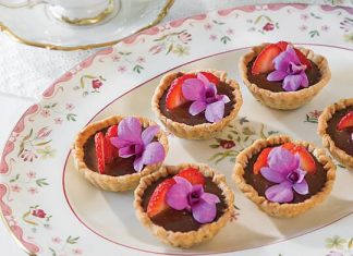 Strawberry–Chocolate Budino Tartlets