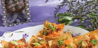 Asian Smoked Salmon Cups