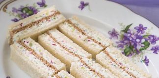 Radish & Goat Cheese Triple-Stack Tea Sandwiches