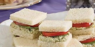 Green Goddess Chicken Salad Tea Sandwiches