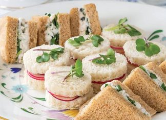 Radish & Herbed Butter Sandwiches
