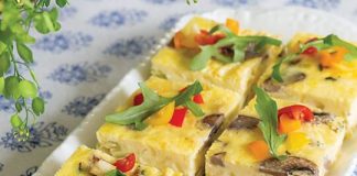 Mushroom-Leek Quiche Squares