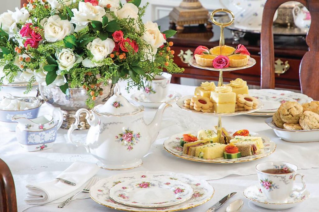 Tea Among Roses