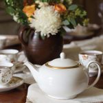 Fall Tea pot and tea cups