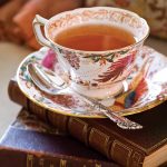 Floral TeaCup on books