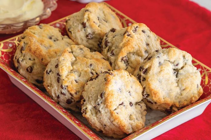 Chocolate Chip–Cardamom Scones