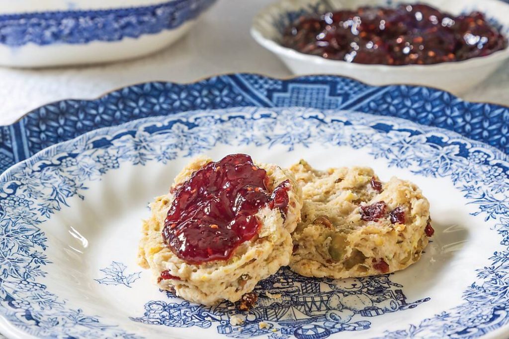 Vegan Cranberry-Pistachio Scones