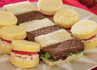 Shrimp & Endive Salad Tea Sandwiches