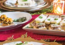 Cranberry–Spiced Pork Tenderloin Canapés