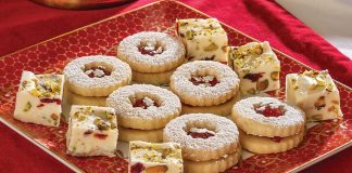 Christmas Linzer Cookies