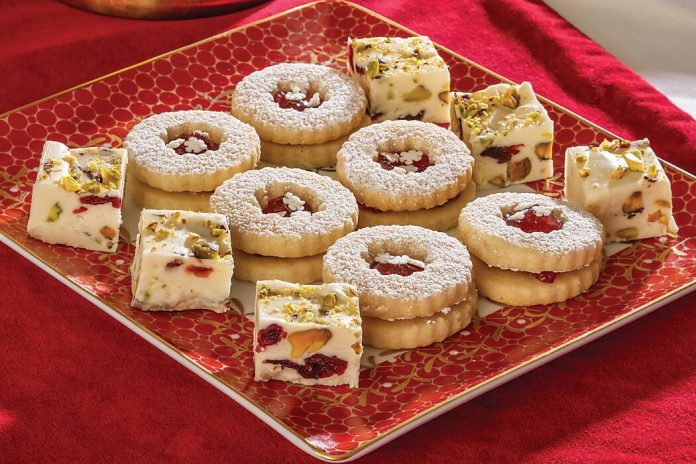 Christmas Linzer Cookies