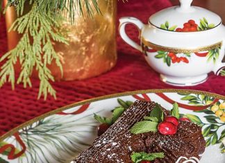 Yule Log Cake