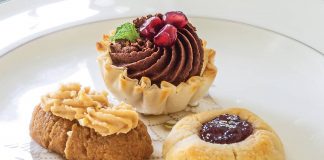Pomegranate-Chocolate Tartlets