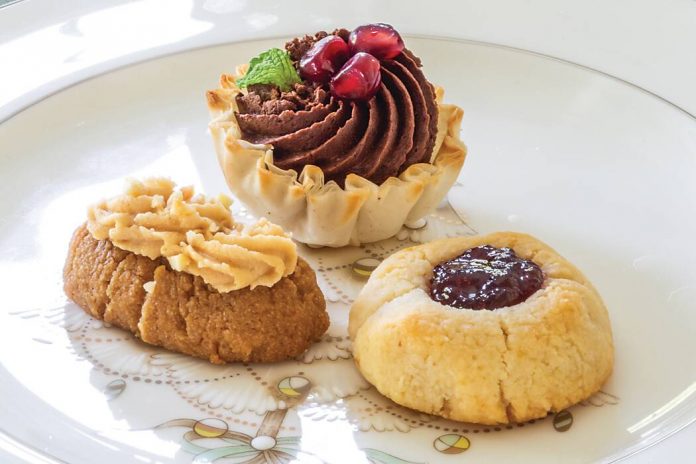 Pomegranate-Chocolate Tartlets