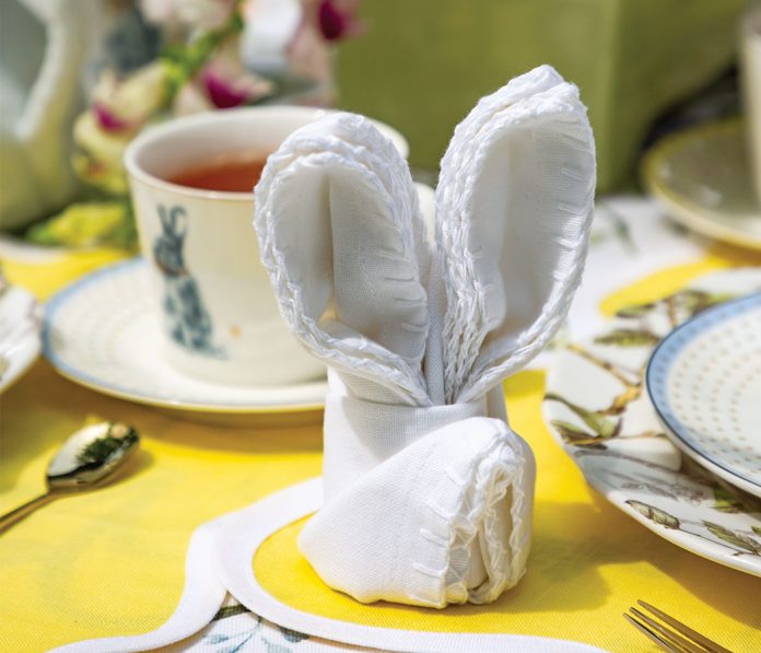 Bunny Napkin How-To