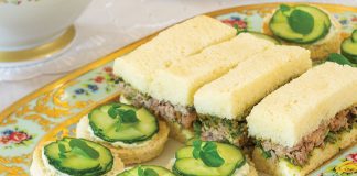 Cucumber-Watercress Canapés