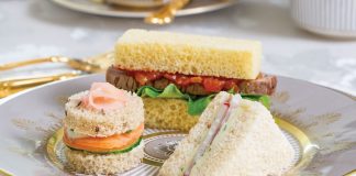 Smoked Salmon, Cucumber & Pickled Ginger Tea Sandwiches