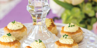 Egg Salad in Puff Pastry Baskets