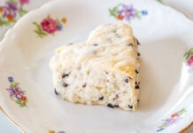 Blueberry Scones with Lemon Glaze
