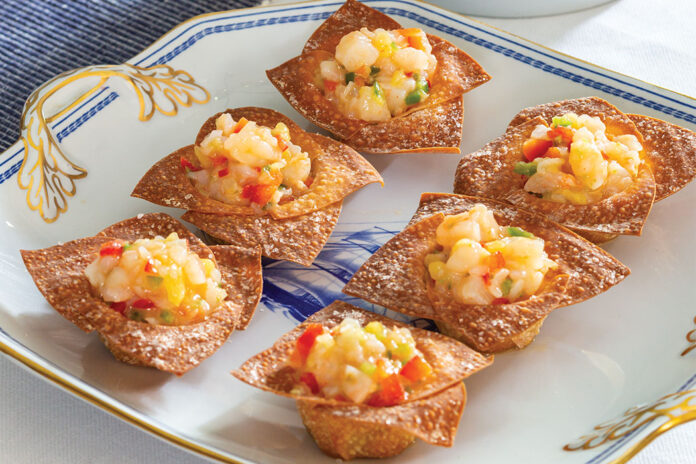 Shrimp Salsa Cups