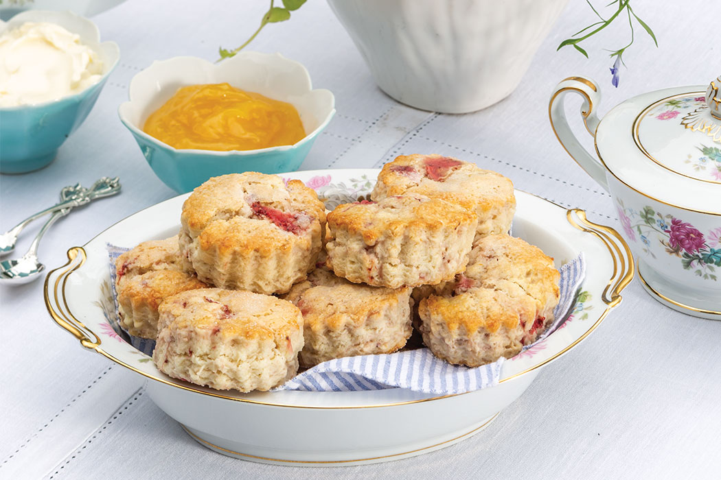 Roasted Strawberry Scones