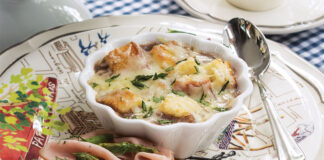 Asparagus and Ham Tartines