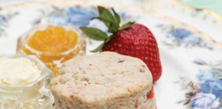 Strawberry & Rose Water Scones
