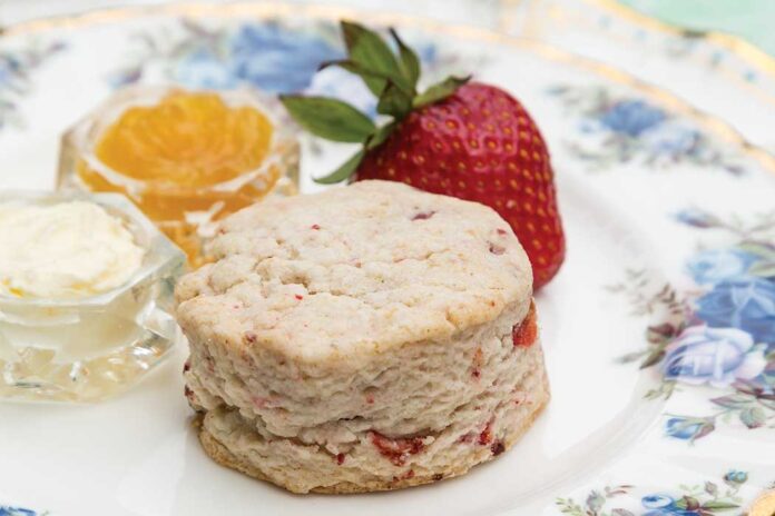 Strawberry & Rose Water Scones