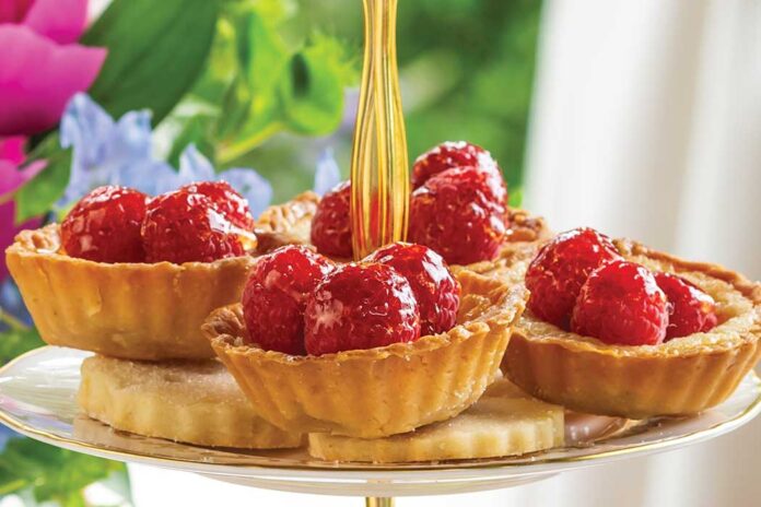 Raspberry-Topped Frangipane Tartlets