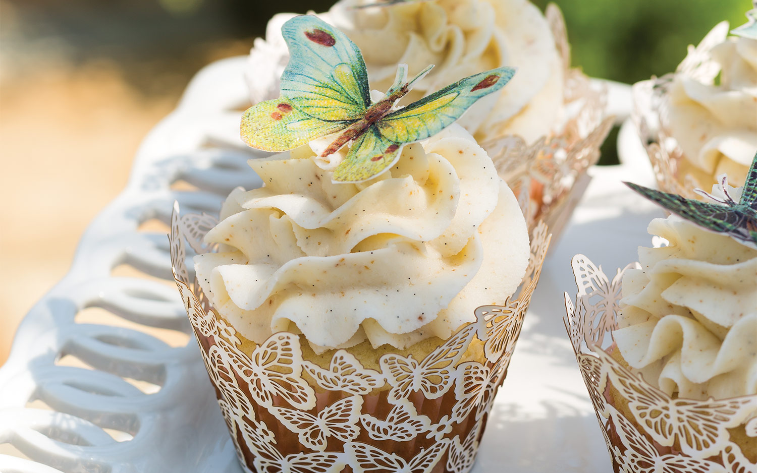 Vanilla Cupcakes with Salted Browned Butter Frosting