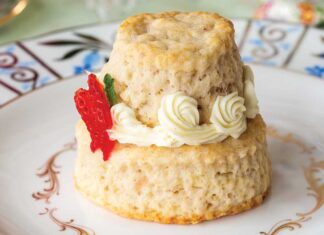 Roasted Strawberry Scone Hats