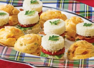 BLT Holiday Tea Sandwiches