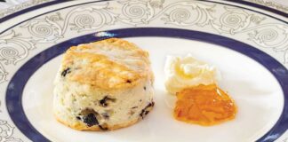 Blueberry–White Chocolate Scones