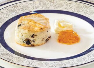 Blueberry–White Chocolate Scones