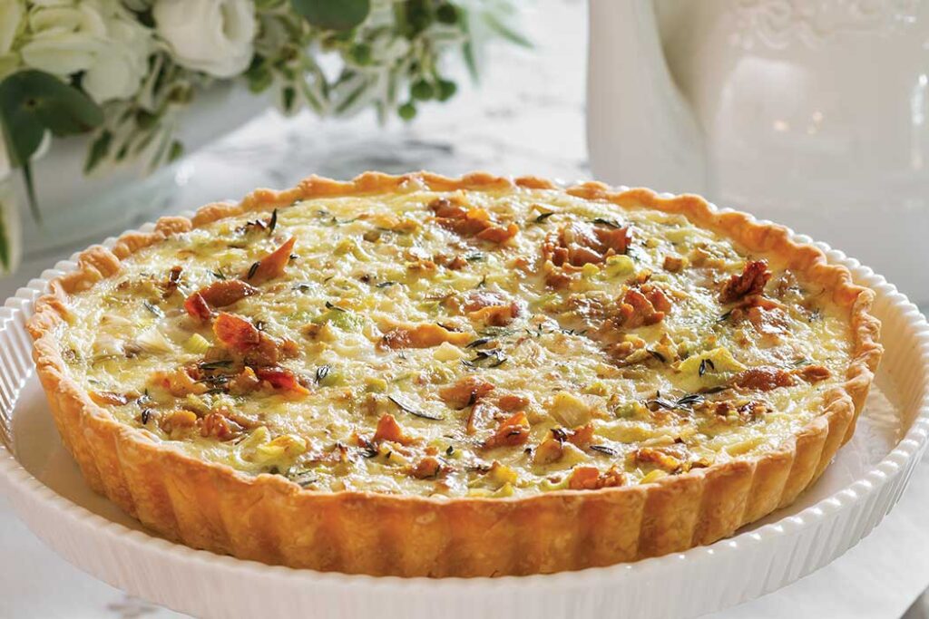 Caramelized Leek & Pancetta Quiche