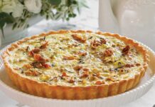 Caramelized Leek & Pancetta Quiche