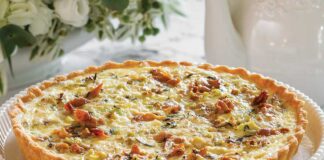 Caramelized Leek & Pancetta Quiche