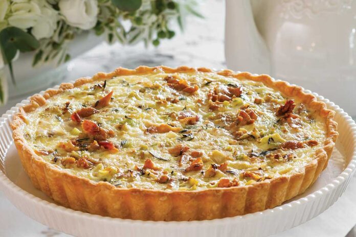 Caramelized Leek & Pancetta Quiche
