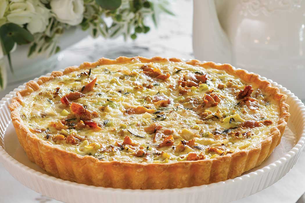 Caramelized Leek & Pancetta Quiche