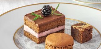 Chocolate–Blackberry Mousse Cakes