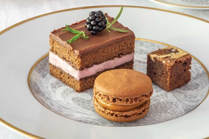 Chocolate–Blackberry Mousse Cakes